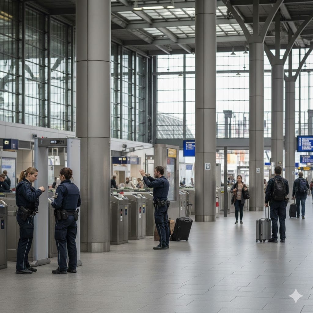 Проверки на вокзалах в Германии 2025