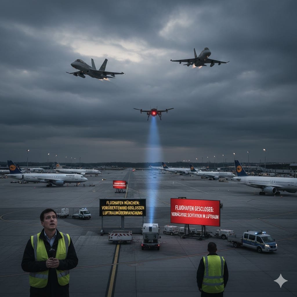 Временное закрытие Мюнхенского аэропорта