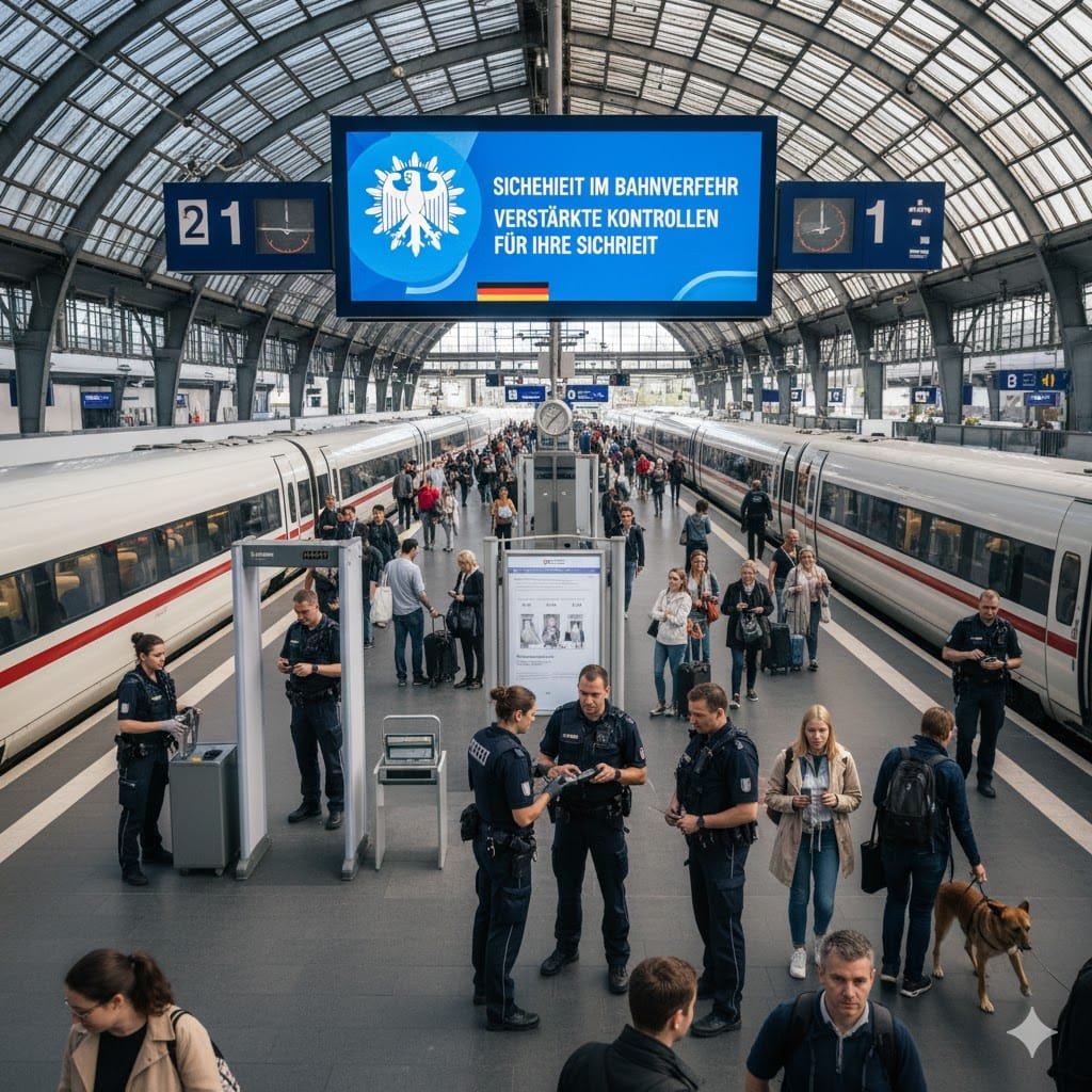 Проверки на вокзалах Германии