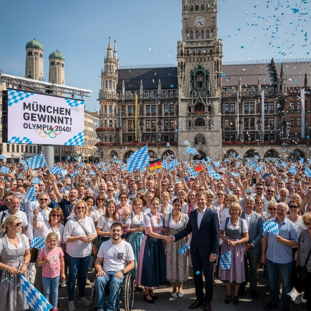 Олимпийская заявка Мюнхена: Это хороший день для города