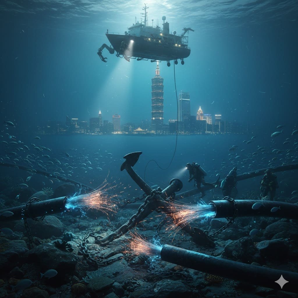 Повреждение подводных кабелей: угроза для жизненных артерий Тайваня