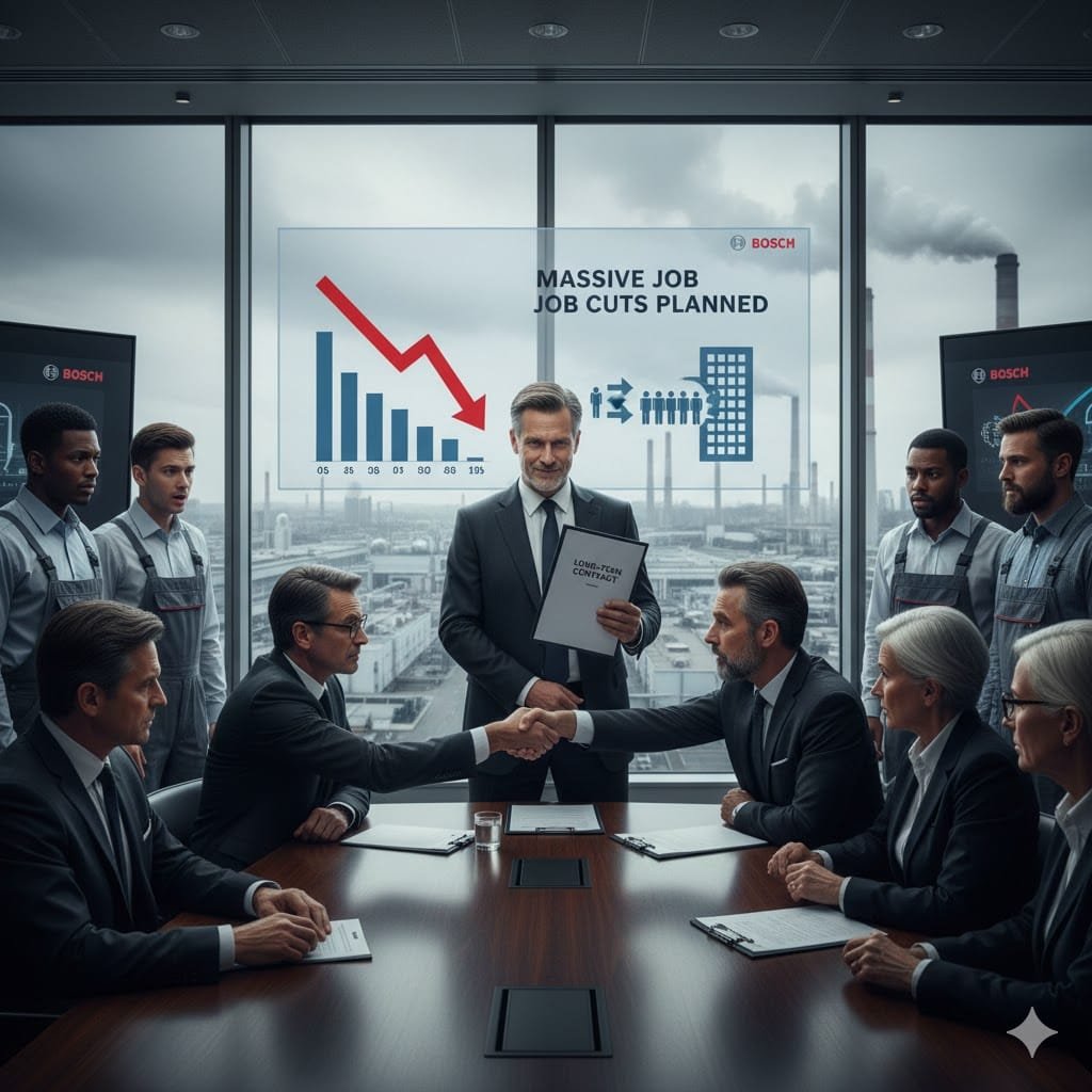 Новый долгосрочный контракт для главы Bosch: Массовое сокращение рабочих мест запланировано