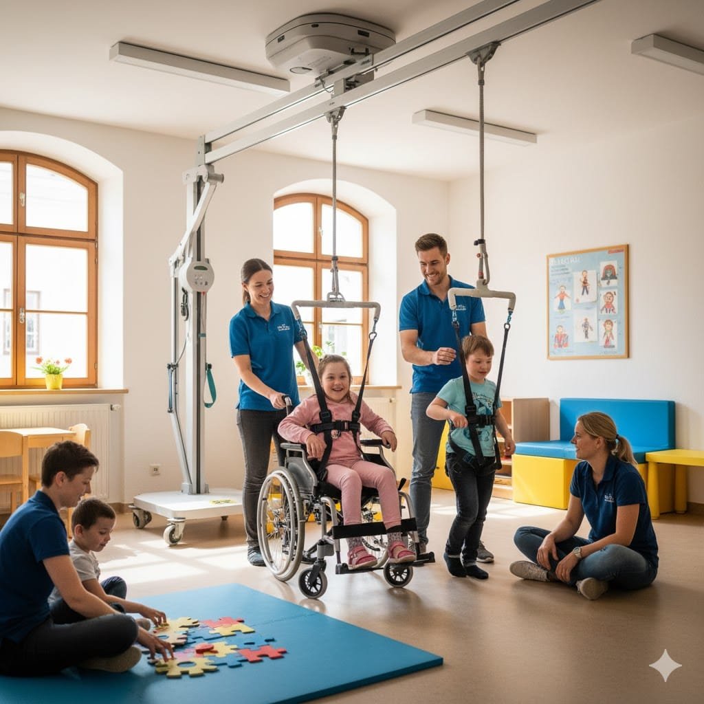 Новые подъемники в детском доме в Баварии: облегчение работы и интеграция