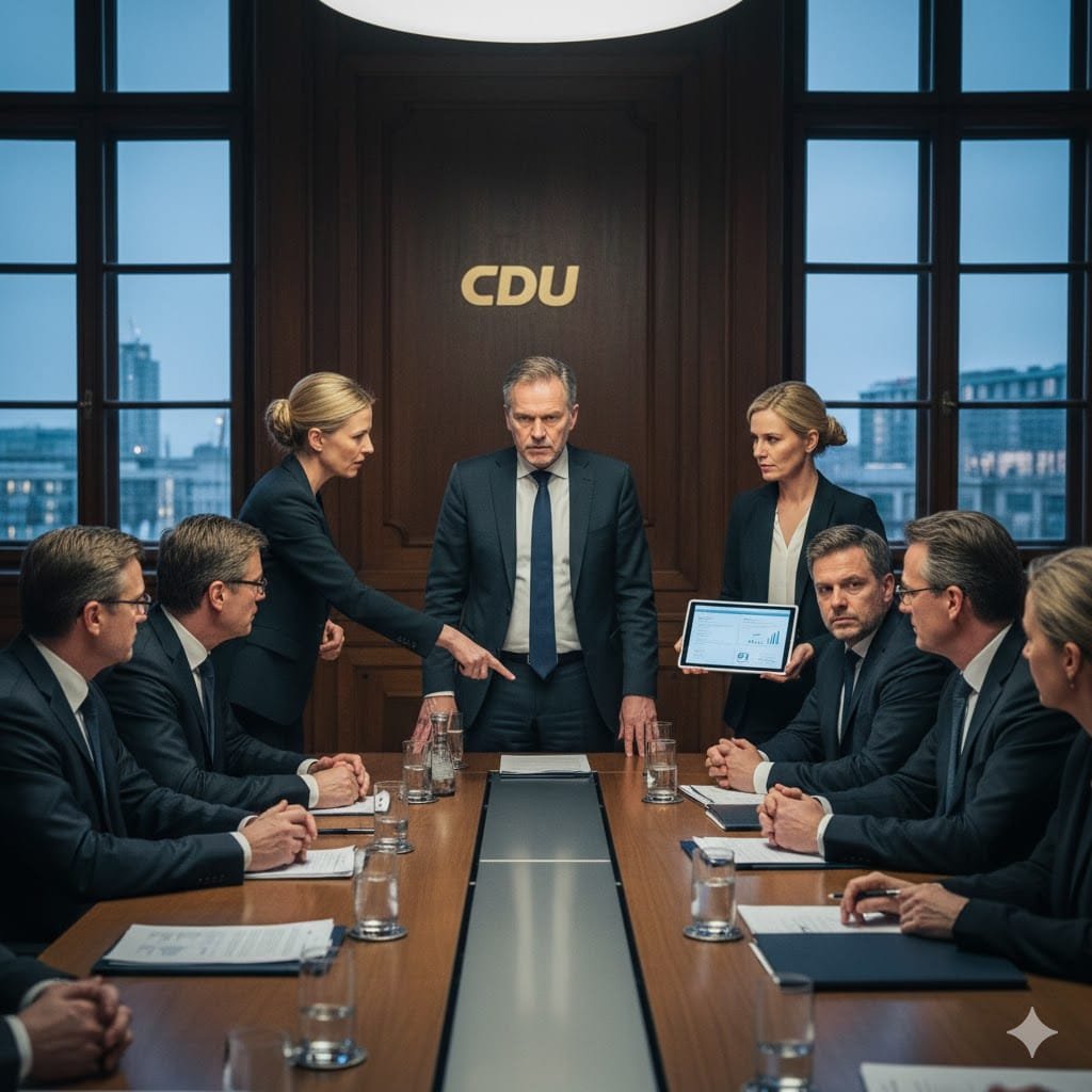 Внутрипартийное сопротивление в CDU: Группа требует изменения курса от Мерца