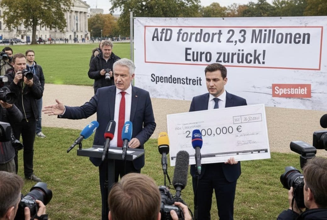 AfD требует возврата 2,3 миллиона евро: спор о пожертвовании на выборах
