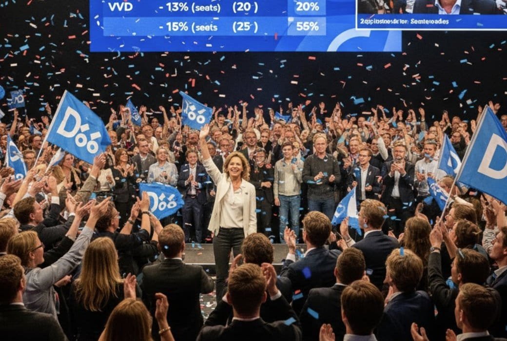 Парламентские выборы в Нидерландах: победа партии D66, Герт Вилдерс на втором месте