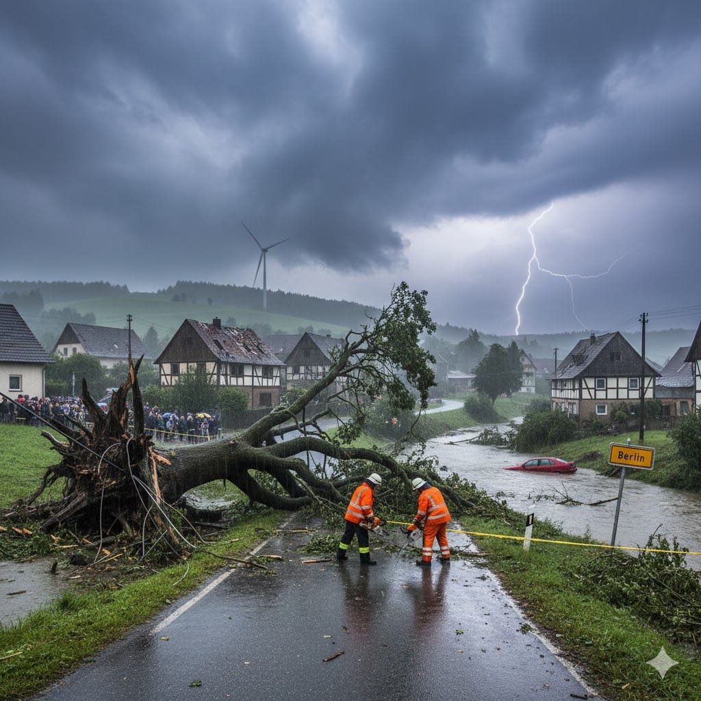 Шторм «Джошуа» в Германии