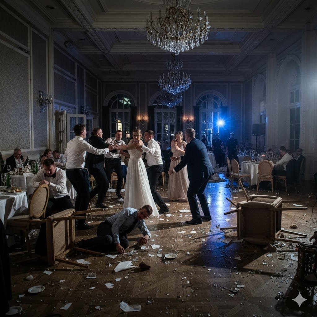 **SEO-заголовок:** Драка на свадьбе в Гамбурге: Пять человек ранены