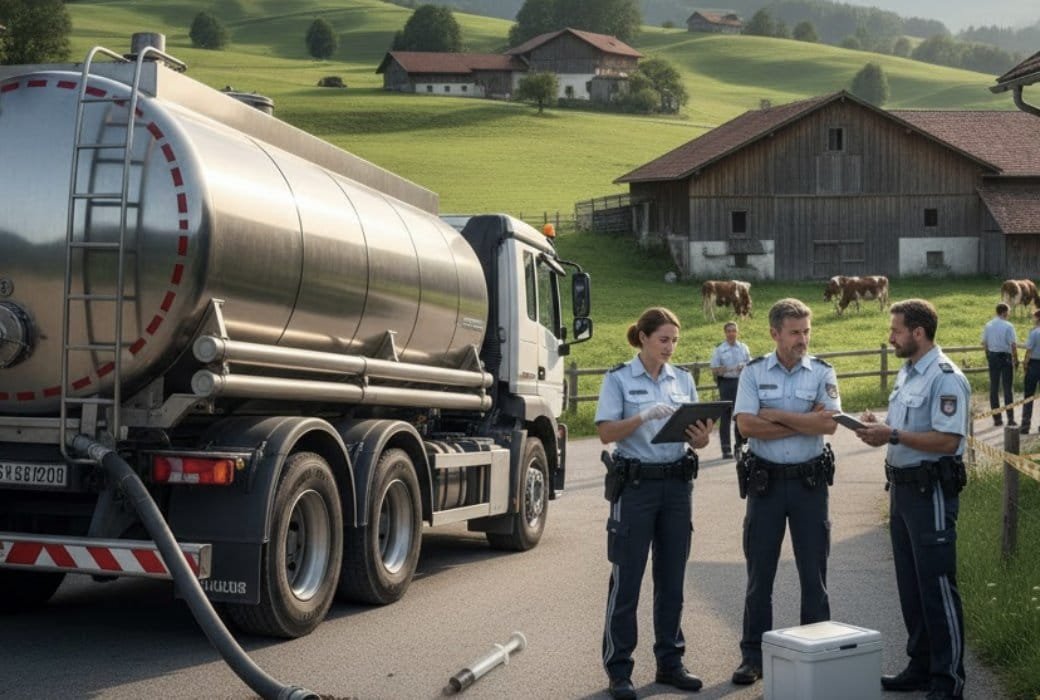 Молоко в Баварии с антибиотиком: Саботаж и расследование полиции