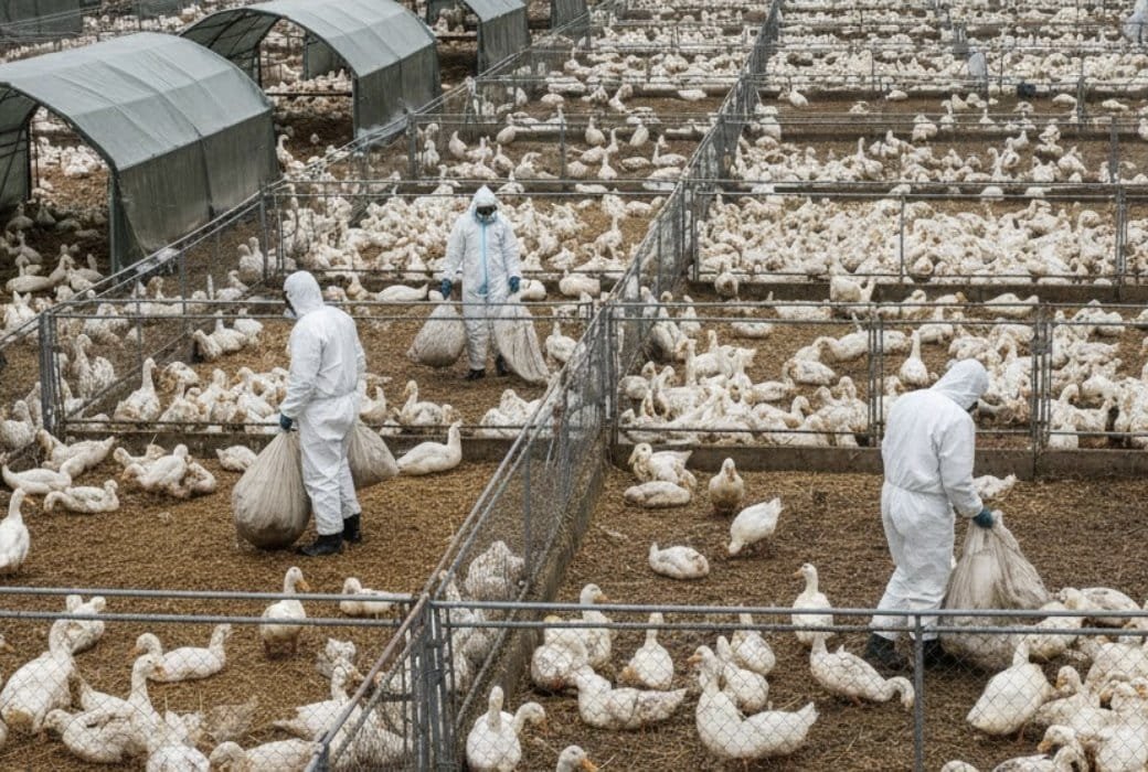 Вспышка птичьего гриппа в Бранденбурге: заражены 10,000 пекинских уток