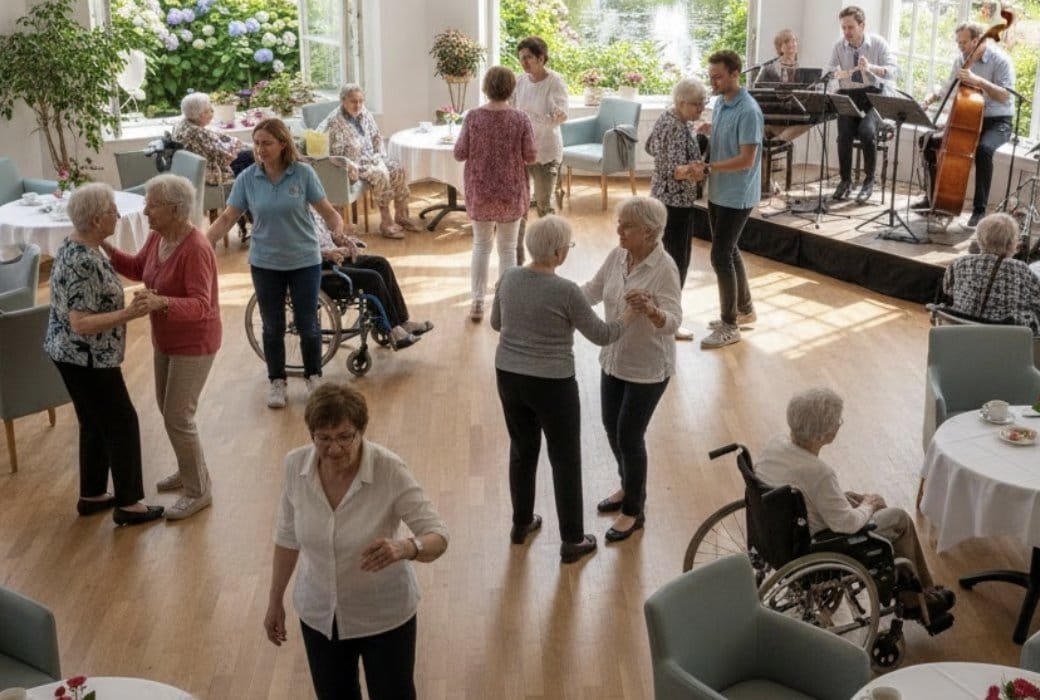 Танцевальное кафе для людей с деменцией в Потсдаме