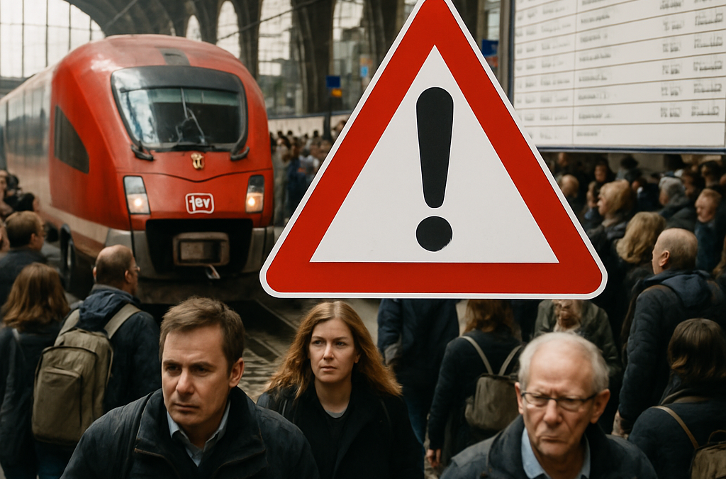 Массовый сбой Deutsche Bahn в Германии: остановлено движение поездов по всей стране