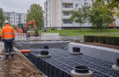 Дюссельдорф Garath: Дюссельдорф Garath: новая цистерна защитит район от Starkregen
