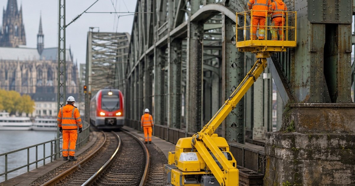 Кёльн транспорт: Кёльн: frisch sanierte Bahnstrecke Hagen-Köln ограничена из-за Schäden an Brücke Кёльн транспорт: Кёльн: frisch sanierte Bahnstrecke Hagen-Köln ограничена из-за Schäden an Brücke
