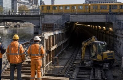Берлин транспорт: Берлин: BVG начинает Neubau Waisentunnel для стабильности U-Bahn