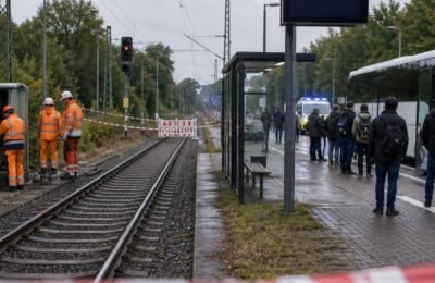 Гамбург транспорт: Гамбург: Bahnstrecke nach Cuxhaven закрыта после подозрения на Brandanschlag