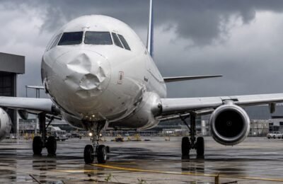 Штутгарт аэропорт: Штутгарт: Airbus с повреждённой носовой частью не смог продолжить рейс