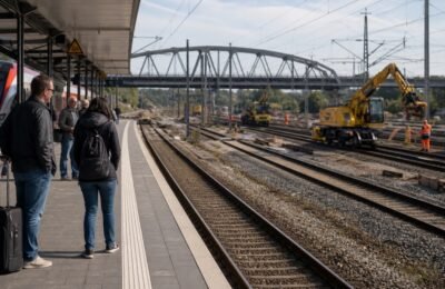 Deutsche Bahn и крупные перекрытия между Кёльном и Дюссельдорфом