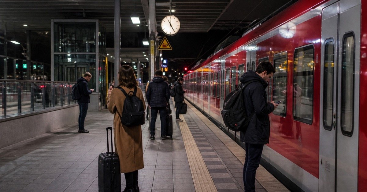 RB 26 вечером между Köln Bonn Flughafen и Köln Hbf RB 26 вечером между Köln Bonn Flughafen и Köln Hbf