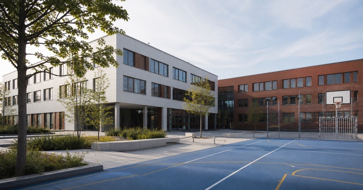 Новый школьный кампус Minna-Cauer-Schule в Берлине Новый школьный кампус Minna-Cauer-Schule в Берлине