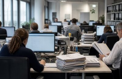 Офисная работа в Германии на фоне спора о бюрократии и производительности