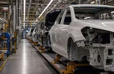 Работники немецкого автозавода на фоне кризиса в Volkswagen