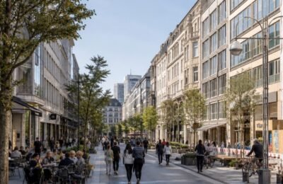 Дюссельдорф: Дюссельдорф: Friedrichstraße показывает первые признаки оживления