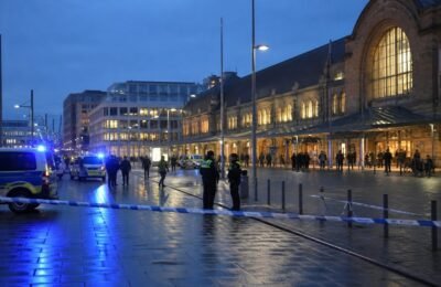 Полицейское присутствие у вокзала в Нюрнберге на фоне резонансного уголовного дела
