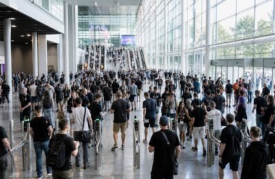 Посетители на открытии Gamescom 2026 в Кёльне