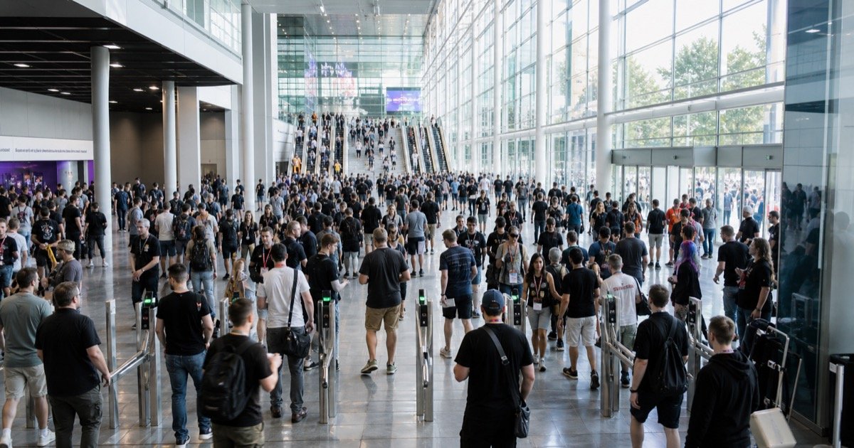 Посетители на открытии Gamescom 2026 в Кёльне Посетители на открытии Gamescom 2026 в Кёльне