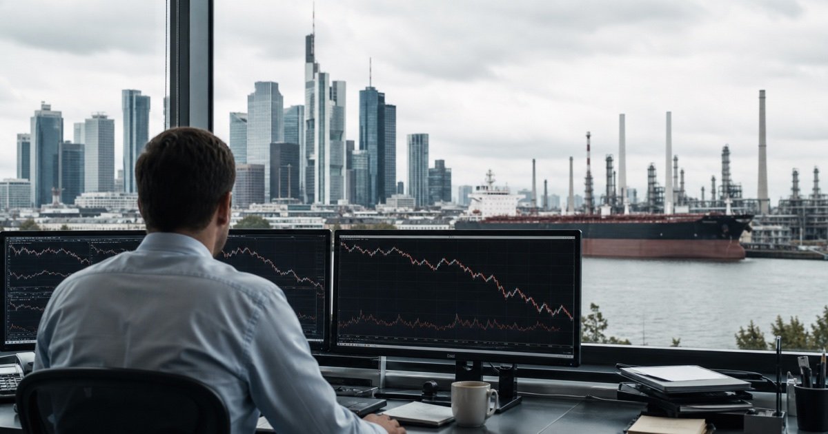 Экономика Германии: трейдер следит за DAX на фоне роста нефтяных цен Экономика Германии: трейдер следит за DAX на фоне роста нефтяных цен