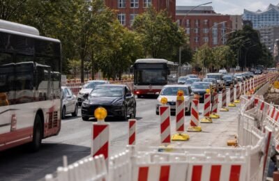 Гамбург: Гамбург: летние дорожные работы продолжаются по графику даже в жару