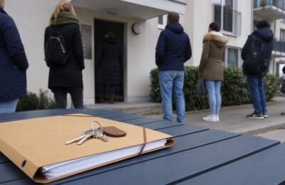 Недвижимость в Германии: очередь желающих посмотреть квартиру