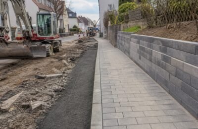 Ремонт Worzeldorfer Hauptstraße и строительство тротуара в Нюрнберге