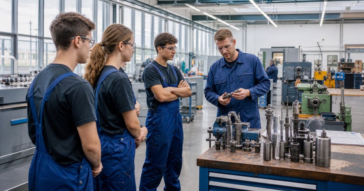 Молодые специалисты начинают Ausbildung в технической мастерской Штутгарта Молодые специалисты начинают Ausbildung в технической мастерской Штутгарта