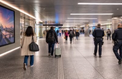 Совместный патруль на главном вокзале Франкфурта