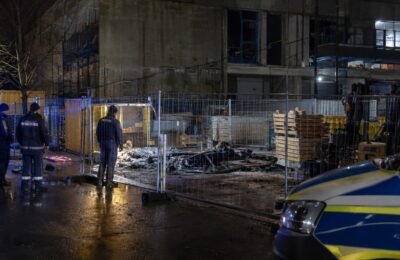Поджог в Мюнхене: полиция осматривает стройплощадку