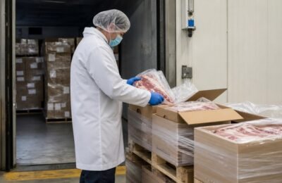 Импорт мяса в ЕС: проверка продукции в холодильном складе