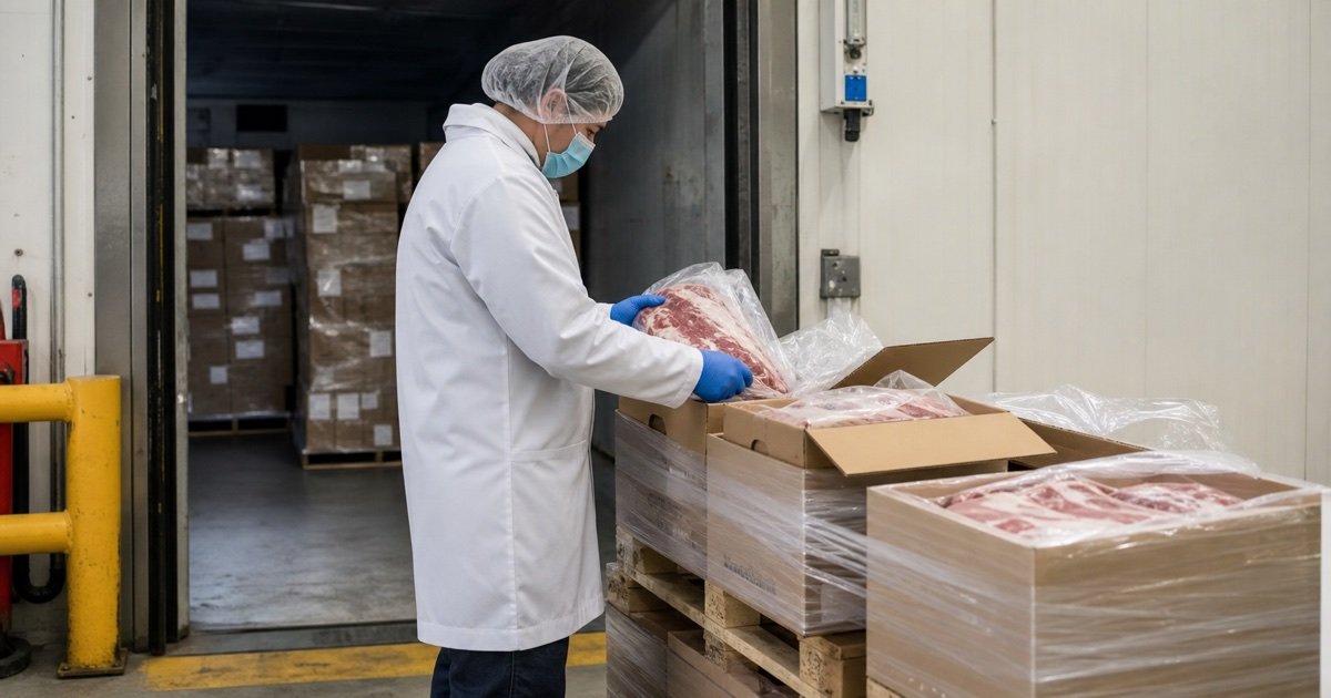 Импорт мяса в ЕС: проверка продукции в холодильном складе Импорт мяса в ЕС: проверка продукции в холодильном складе