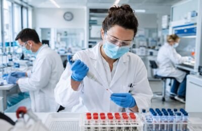 Лаборатория проверяет анализы на инфекции в Германии