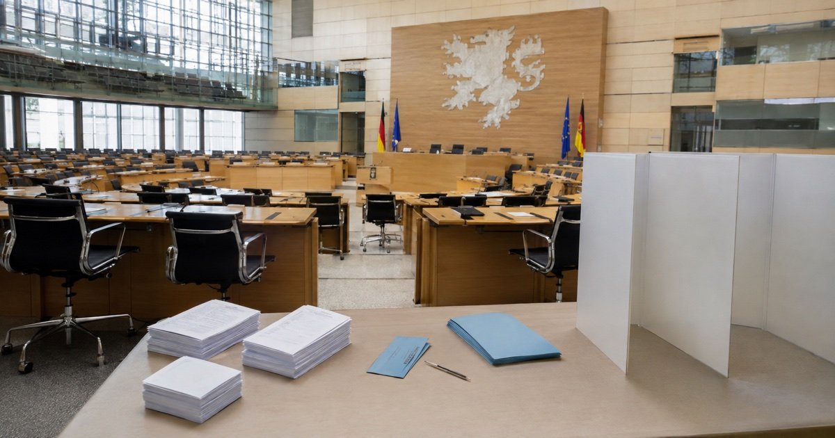 Зал ландтага перед выборами в Sachsen-Anhalt Зал ландтага перед выборами в Sachsen-Anhalt